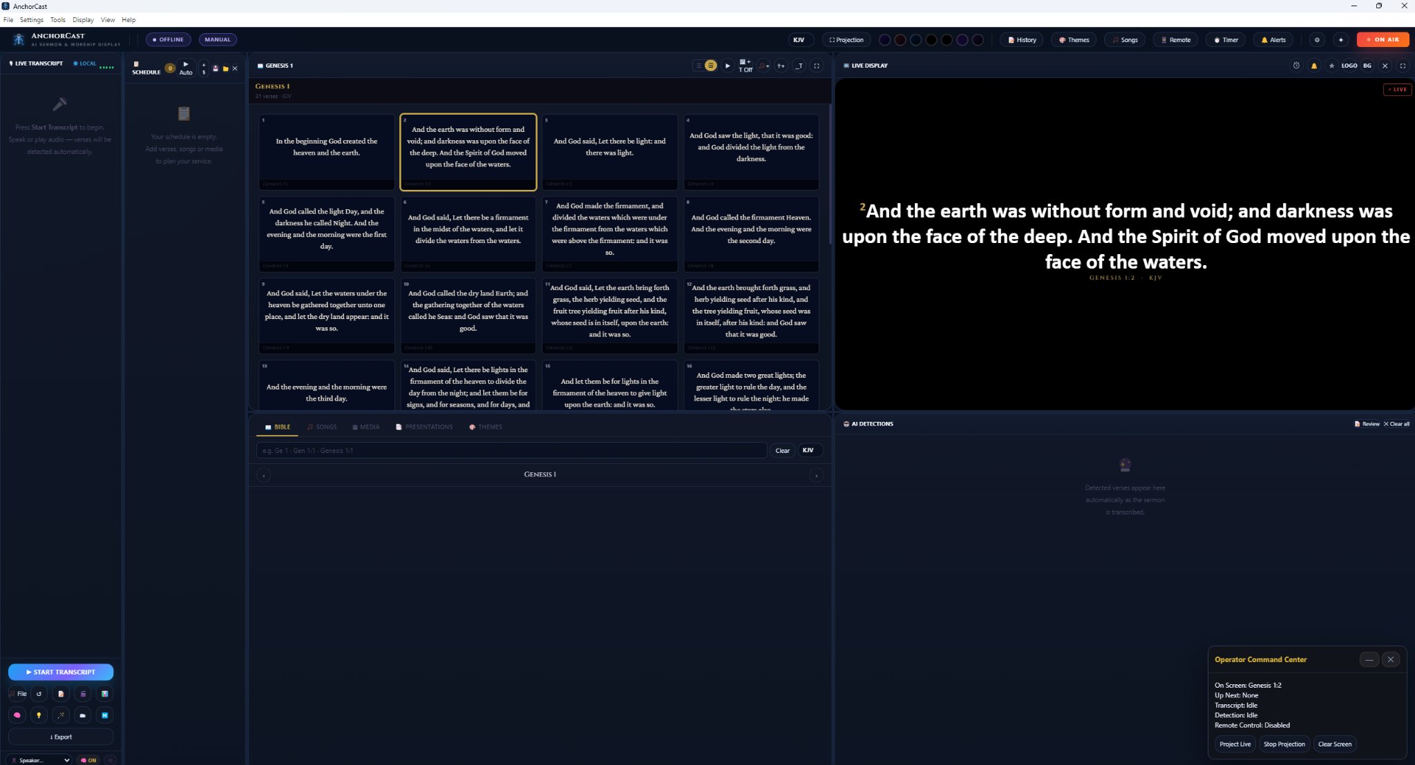 AnchorCast countdown timer